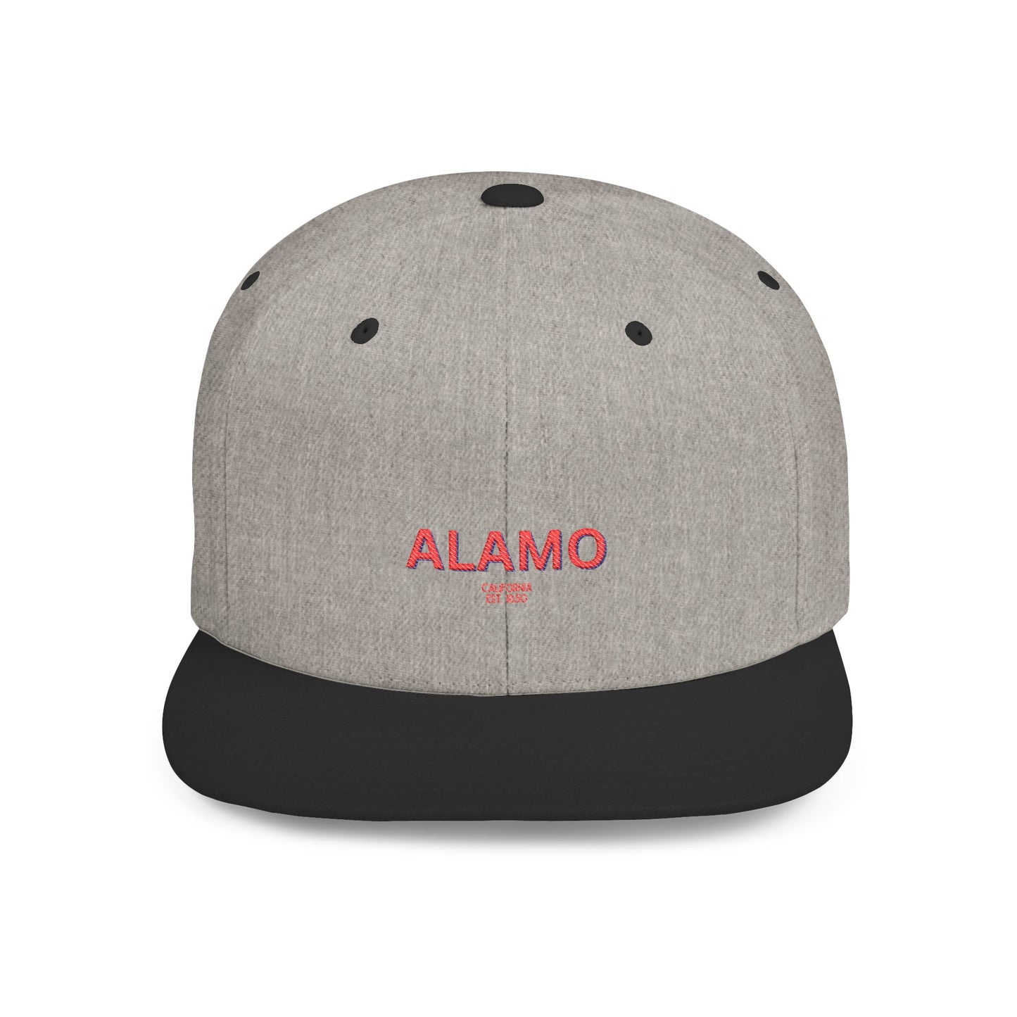 Alamo Stylish Flat Bill Snapback Hat with Design, Perfect for Casual Outings, Streetwear, Gifts, Festivals, Everyday Wear