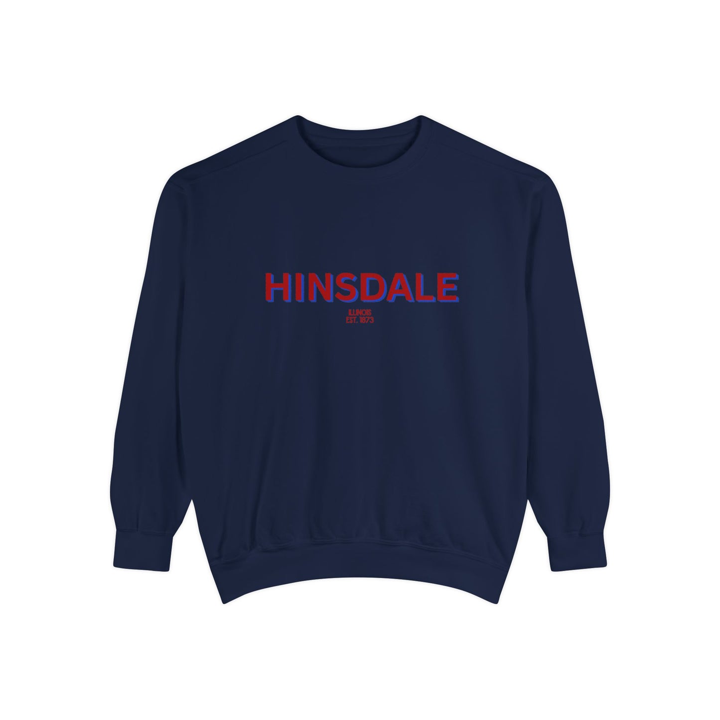Hinsdale Unisex Garment-Dyed Sweatshirt | Cozy Fashion, Perfect for Casual Outings, Gifts, Fall & Winter Style, Everyday Comfort
