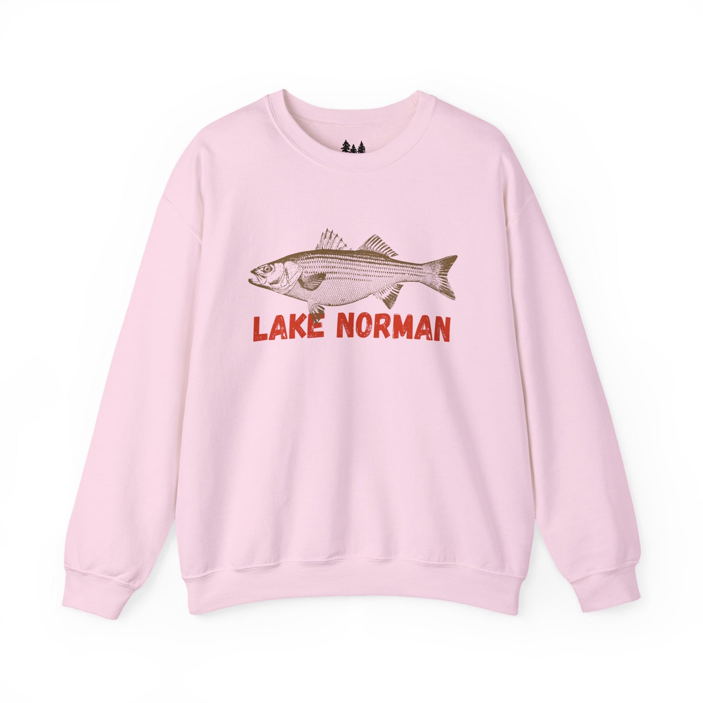 Lake Norman Fishing Sweatshirt, Unisex Crewneck, Casual Wear, Gift for Fishermen, Outdoor Apparel, Lake House Cozy