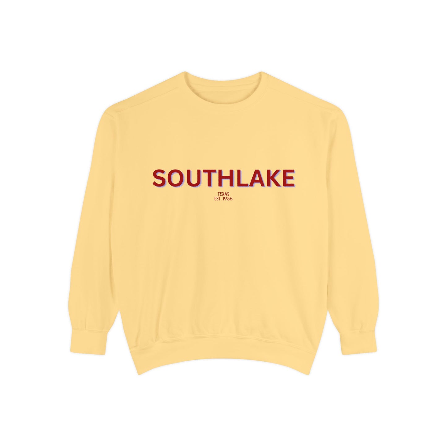 Southlake Unisex Garment-Dyed Sweatshirt | Cozy Fashion, Perfect for Casual Outings, Gifts, Fall & Winter Style, Everyday Comfort