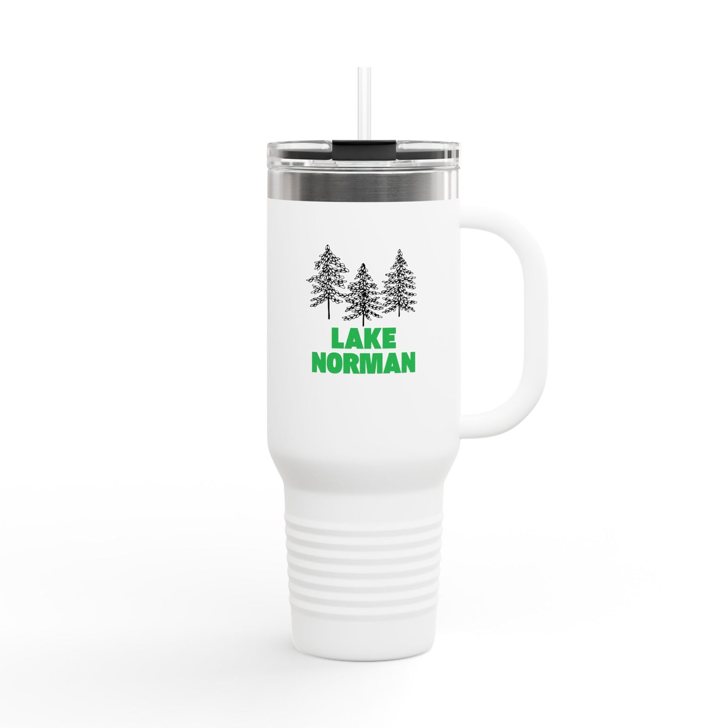 Lake Norman Insulated Travel Mug, 40oz - Perfect for Camping, Road Trips, Gifts, Outdoor Adventures, Summer Fun
