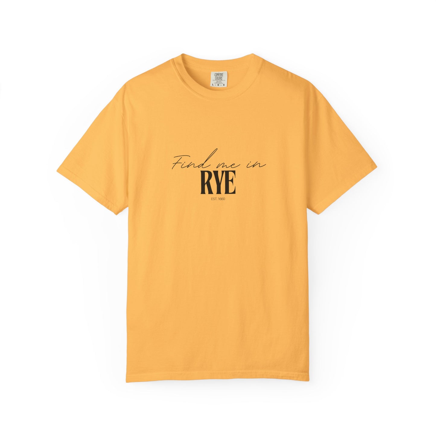Rye Vibes Unisex Garment-Dyed T-Shirt, Casual Wear, Gifts for Locals, Trendy Summer Essential, Comfortable Everyday Tee