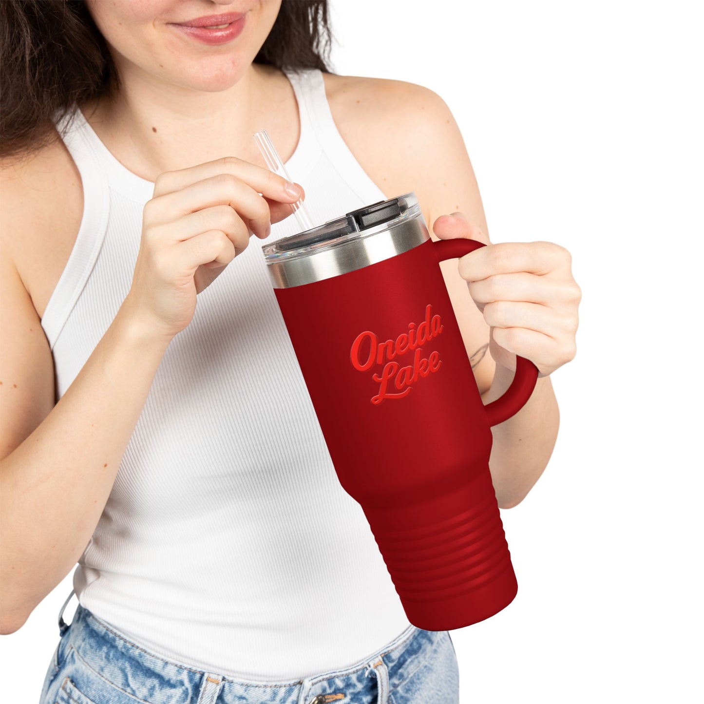 Oneida Lake Insulated Travel Mug - Perfect for Outdoor Adventures, Road Trips, Holidays, Escapes, Camping Gear, Hydration on-the-go