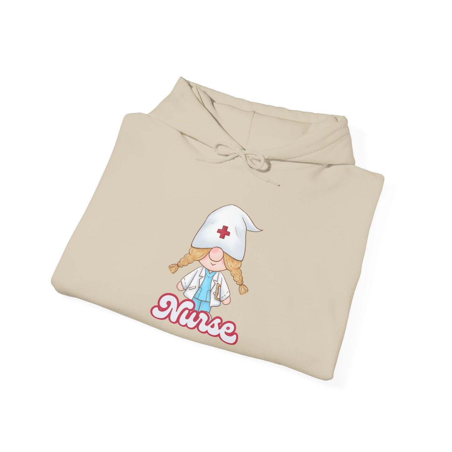 Nurse Cartoon Hoodie - Cozy Unisex Sweatshirt, Gift for Healthcare Workers, Nursing Student Apparel, Medical Profession Hoodie