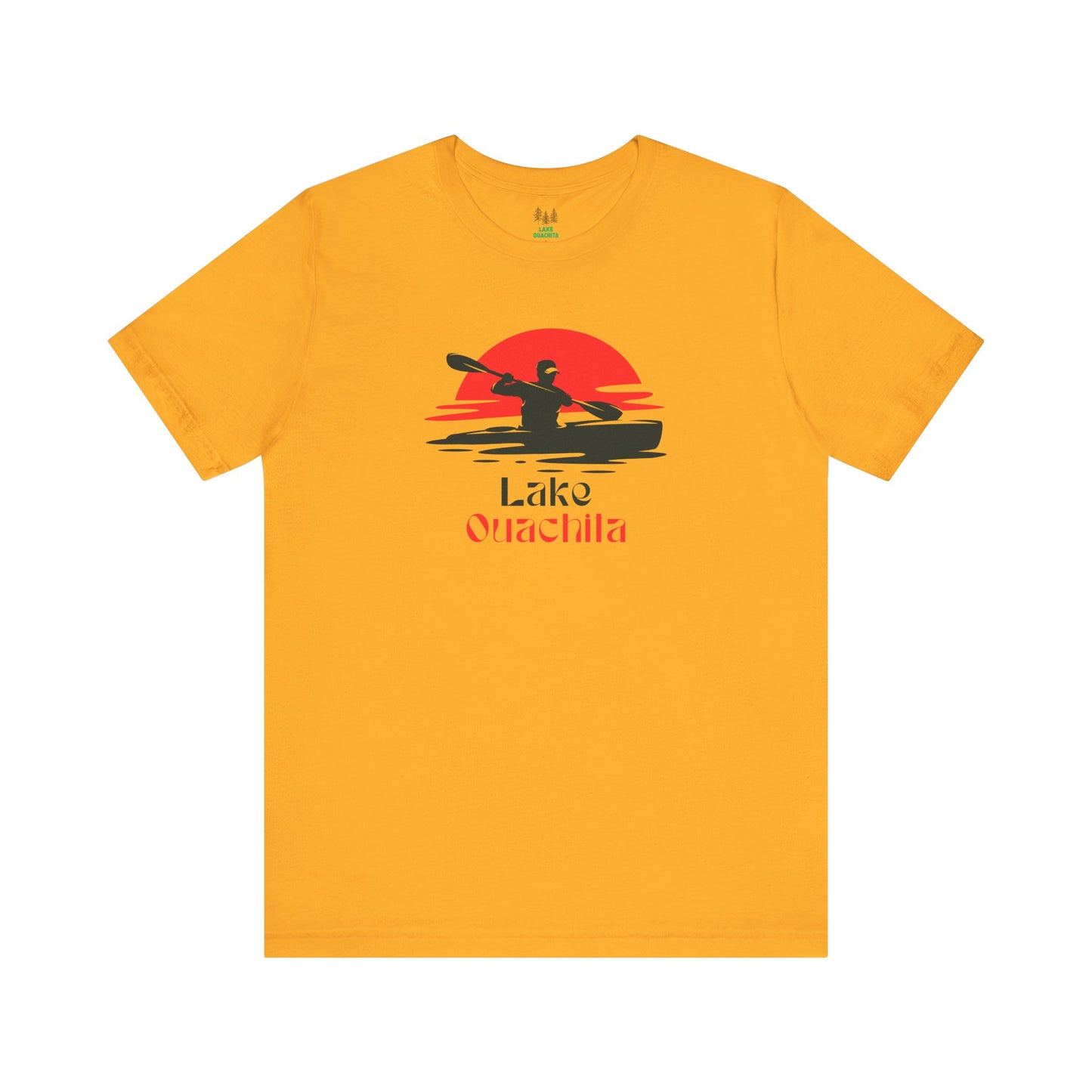 Lake Ouachita Tee - Kayaking Graphic Unisex Jersey Short Sleeve Shirt, Outdoor Adventure Gift, Summer Vibes, Lake Lover Apparel