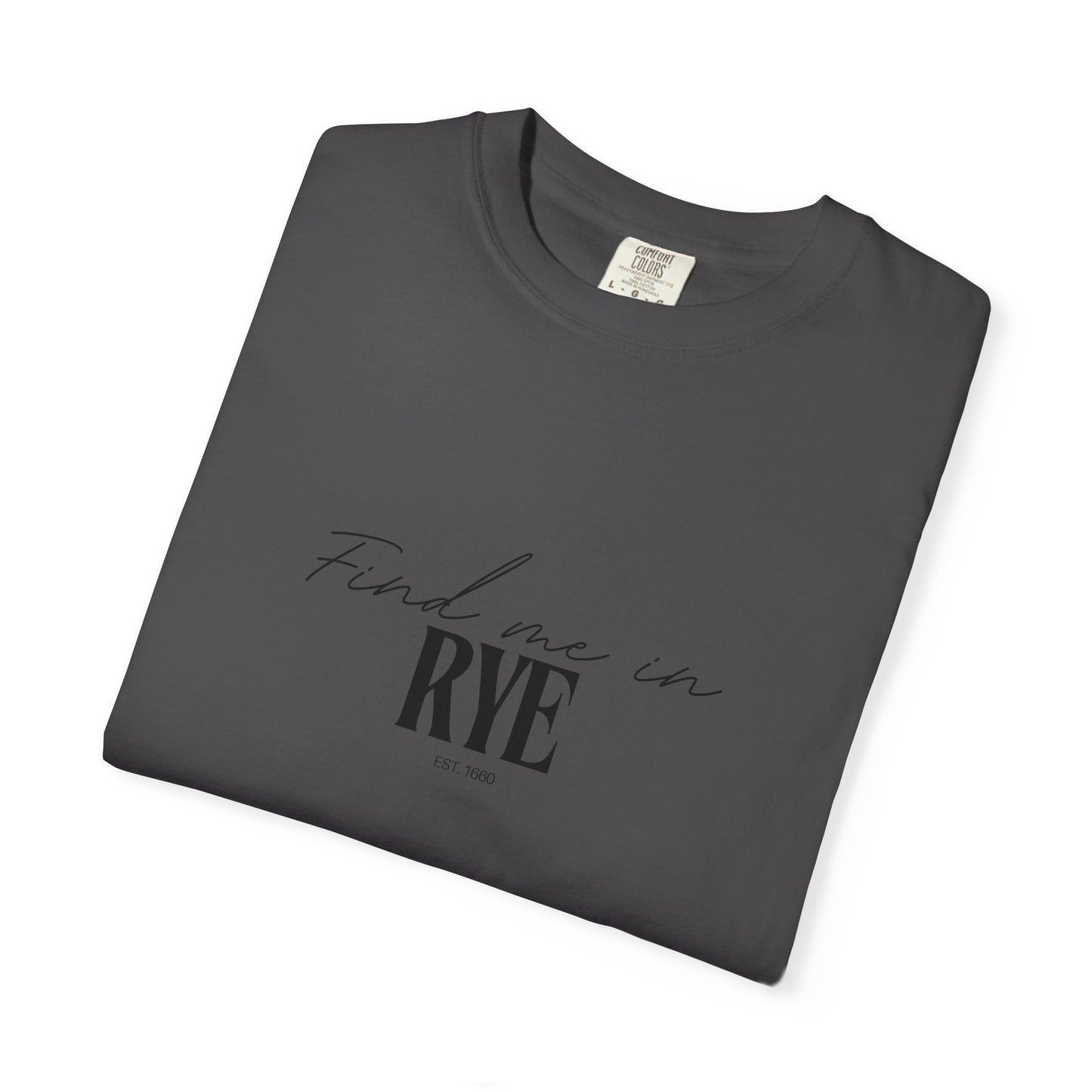 Rye Vibes Unisex Garment-Dyed T-Shirt, Casual Wear, Gifts for Locals, Trendy Summer Essential, Comfortable Everyday Tee