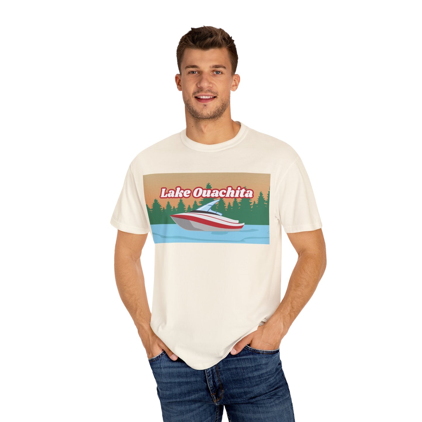Lake Ouachita Relaxed Unisex T-Shirt, Summer Vibes Tee, Outdoor Adventure Shirt, Lake Life Apparel, Gift for Nature Lovers, Vacation Wear