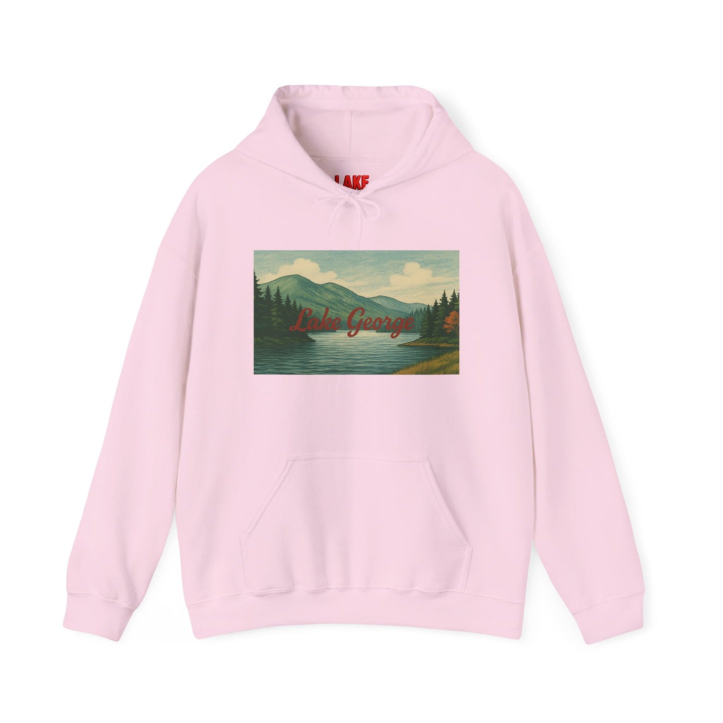 Lake George Hoodie, Cozy Casual Wear, Unisex Sweatshirt, Lake Lover Gift, Outdoor Adventure Apparel, Summer Retreat Fashion