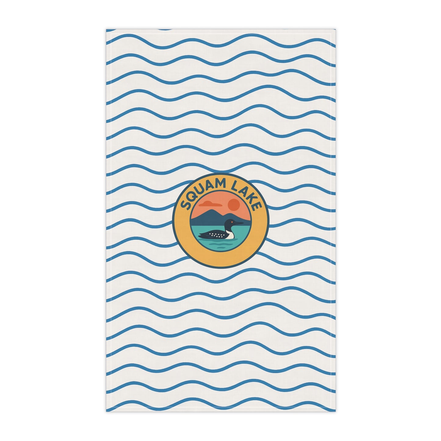 Squam Lake Tea Towels - Nautical Kitchen Decor, Gift for Lake House, Coastal Living, Home Essentials, Beach House Decor