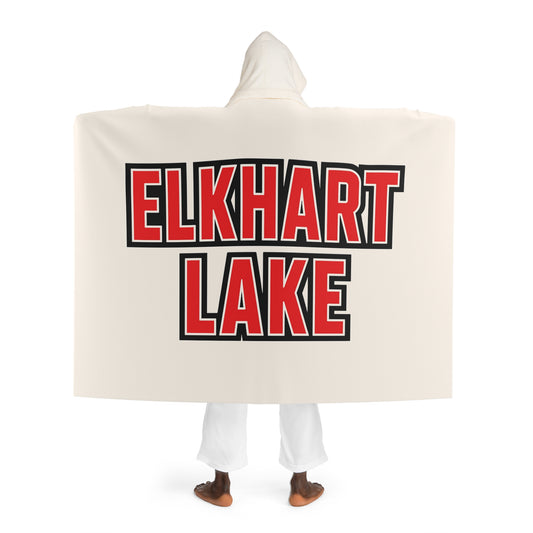 Elkhart Lake Cozy Hooded Sherpa Fleece Blanket - Perfect for Chilly Evenings, Movie Nights, Cozy Home Décor, Gifts for Her, Winter Snuggles
