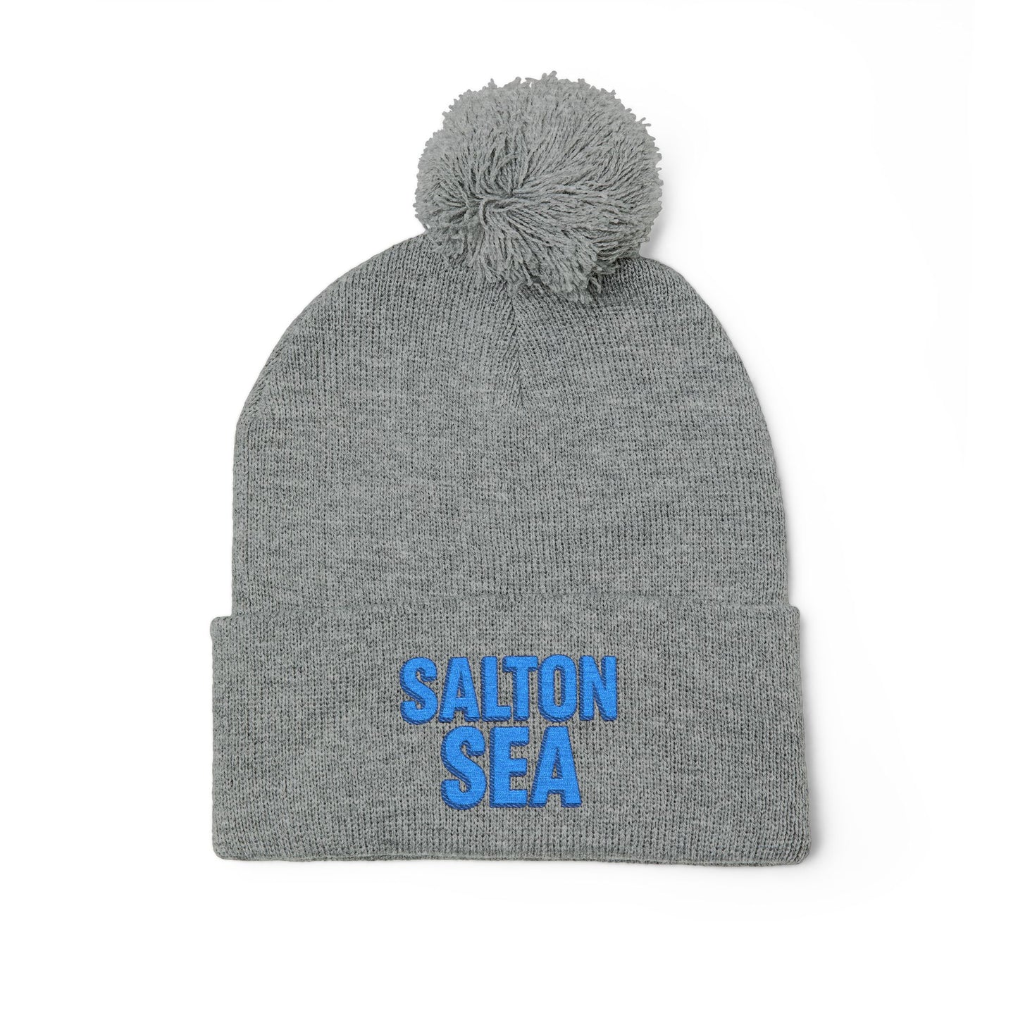 Salton Sea Pom-Pom Knit Cap (Embroidery)