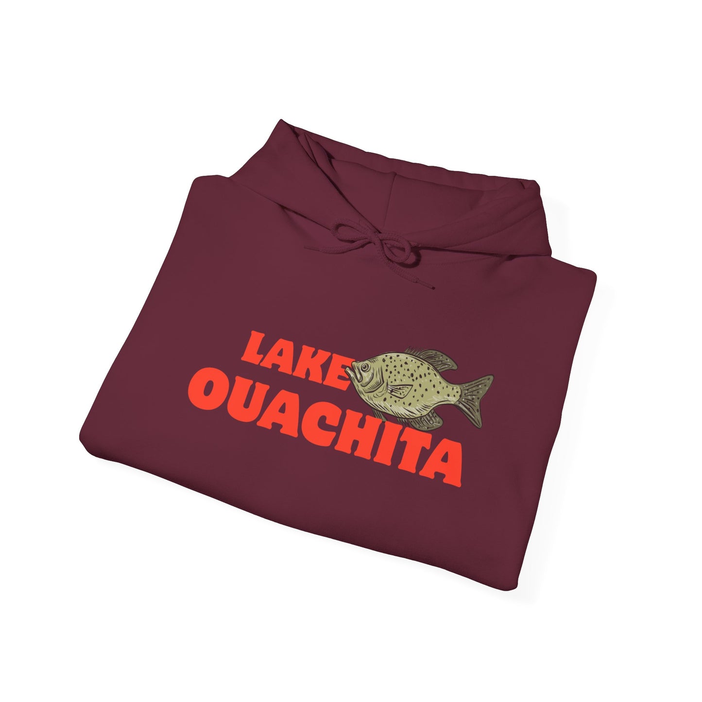 Lake Ouachita Fishing Hoodie, Unisex Comfortable Sweatshirt, Relaxed Fit for Outdoor Enthusiasts, Gift for Fishermen, Casual Lake Apparel