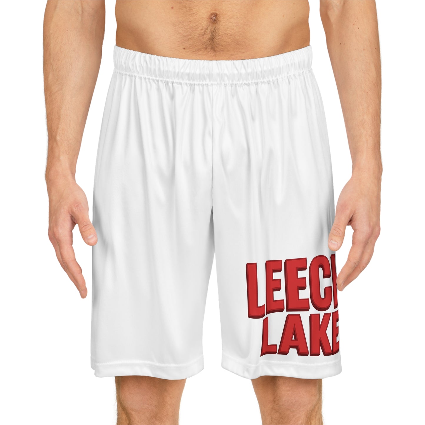 Leech Lake Stylish Basketball Shorts, Summer Athletics Gear, Comfortable Sports Wear, Casual Workout Shorts, Gift for Sports Lovers, Unique Gym Apparel