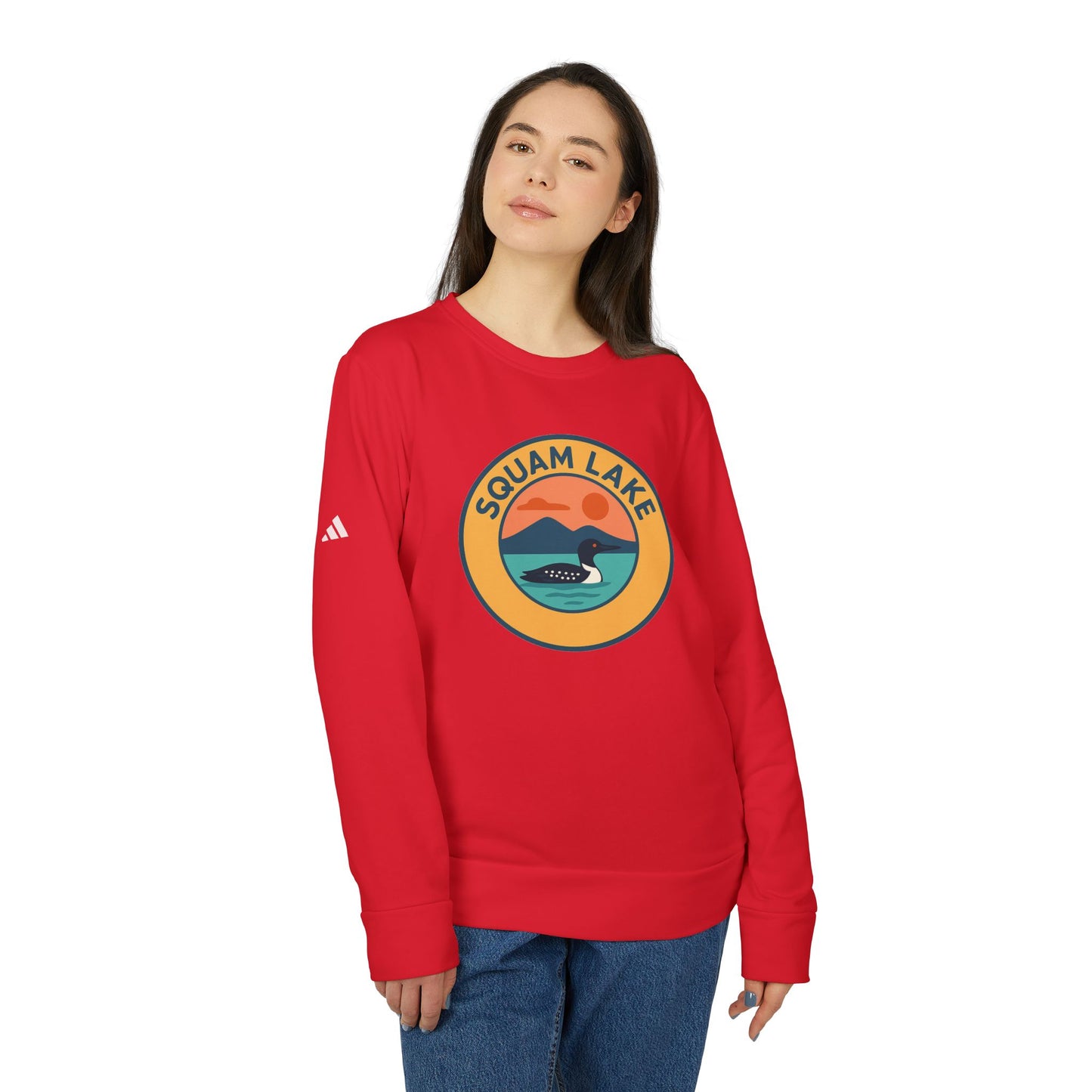 Cozy Outdoor Sweatshirt for Nature Lovers, Unisex Crewneck, Perfect for Hiking, Camping, or Relaxing at Home, Squam Lake Design