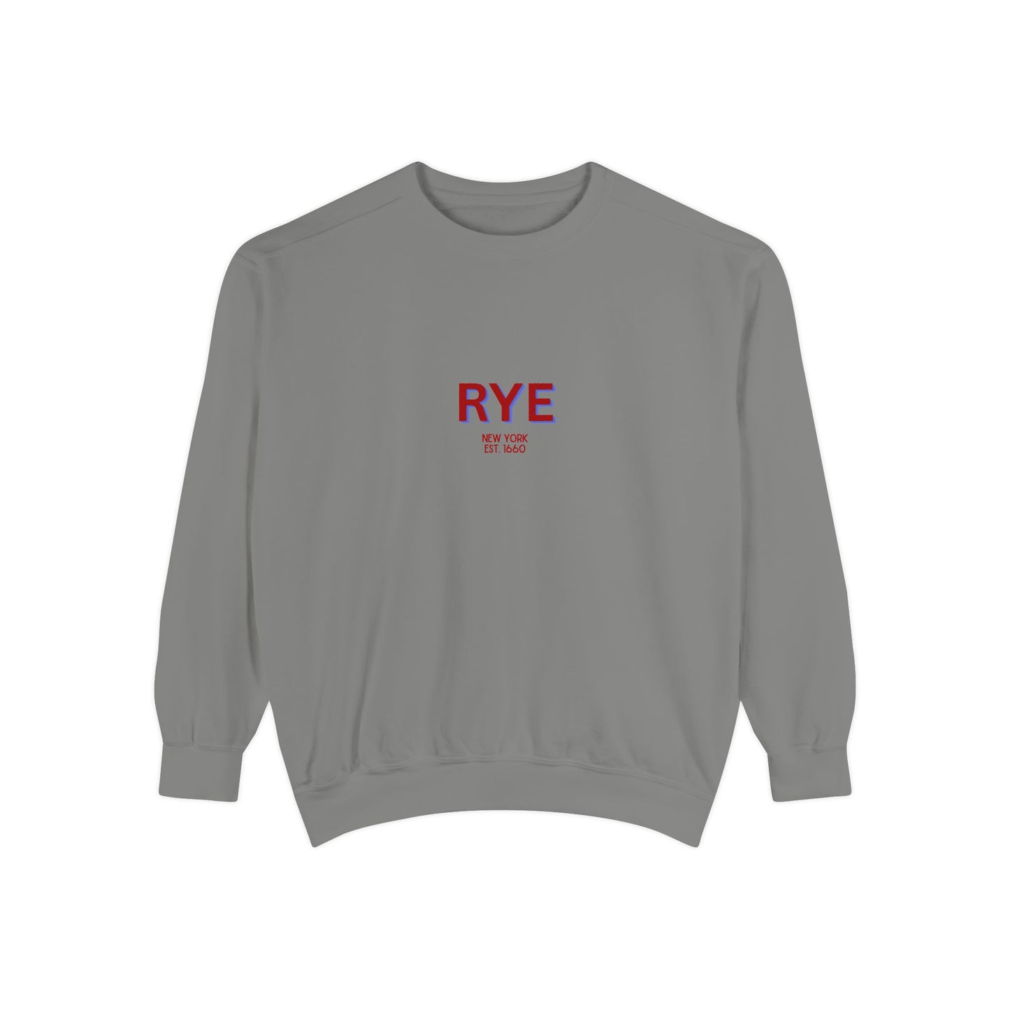 Rye Unisex Garment-Dyed Sweatshirt | Cozy Fashion, Perfect for Casual Outings, Gifts, Fall & Winter Style, Everyday Comfort
