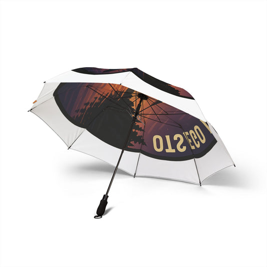 Otsego Lake Semi-Automatic Foldable Umbrella, Travel Umbrella, Outdoor Gear, Gifts for Nature Lovers, Rainy Day Essential