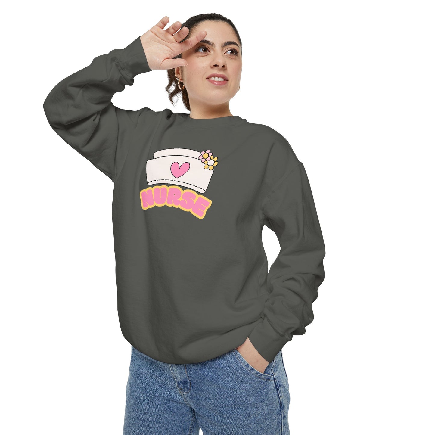 Nurse Love Sweatshirt, Cozy Gift for Healthcare Workers, Unique Gift for Nurses, Casual Medical Apparel, Nurse Appreciation