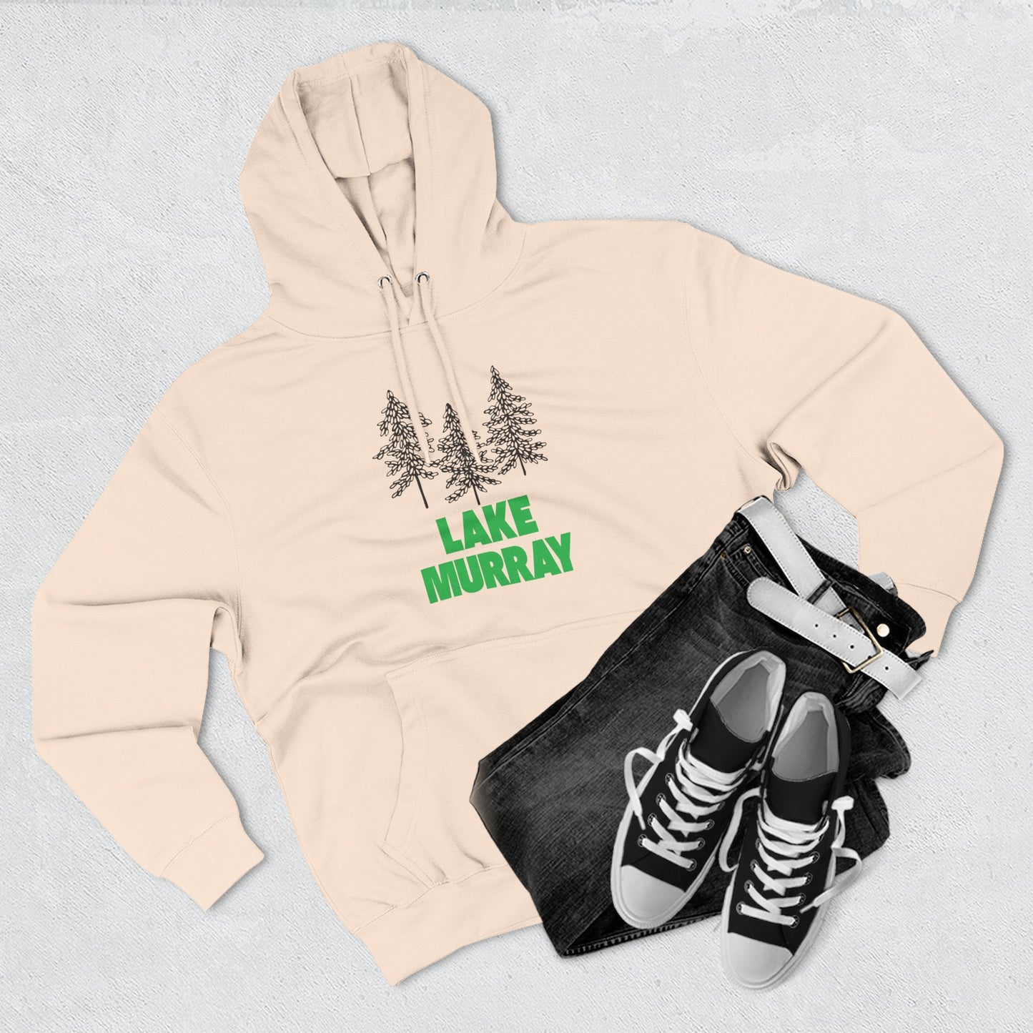 Lake Murray Fleece Hoodie, Cozy Sweatshirt, Outdoor Adventure Wear, Unique Gift for Lake Lovers, Perfect for Fall and Winter