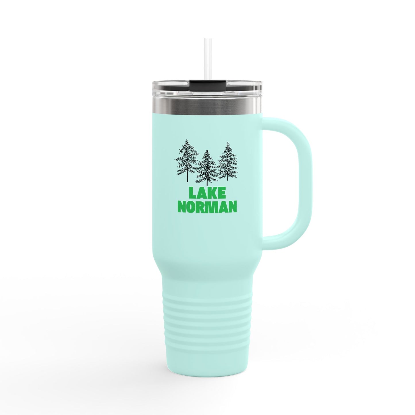 Lake Norman Insulated Travel Mug, 40oz - Perfect for Camping, Road Trips, Gifts, Outdoor Adventures, Summer Fun