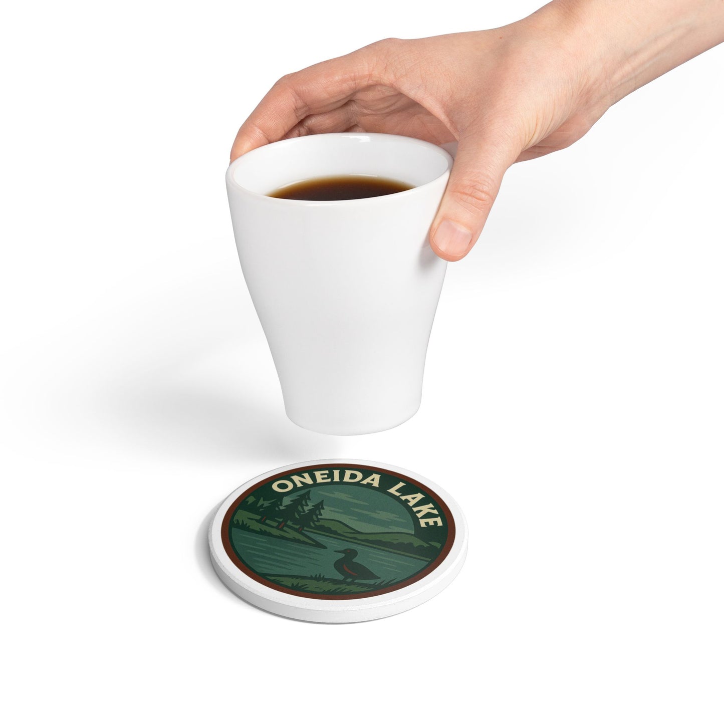 Oneida Lake Ceramic Coaster