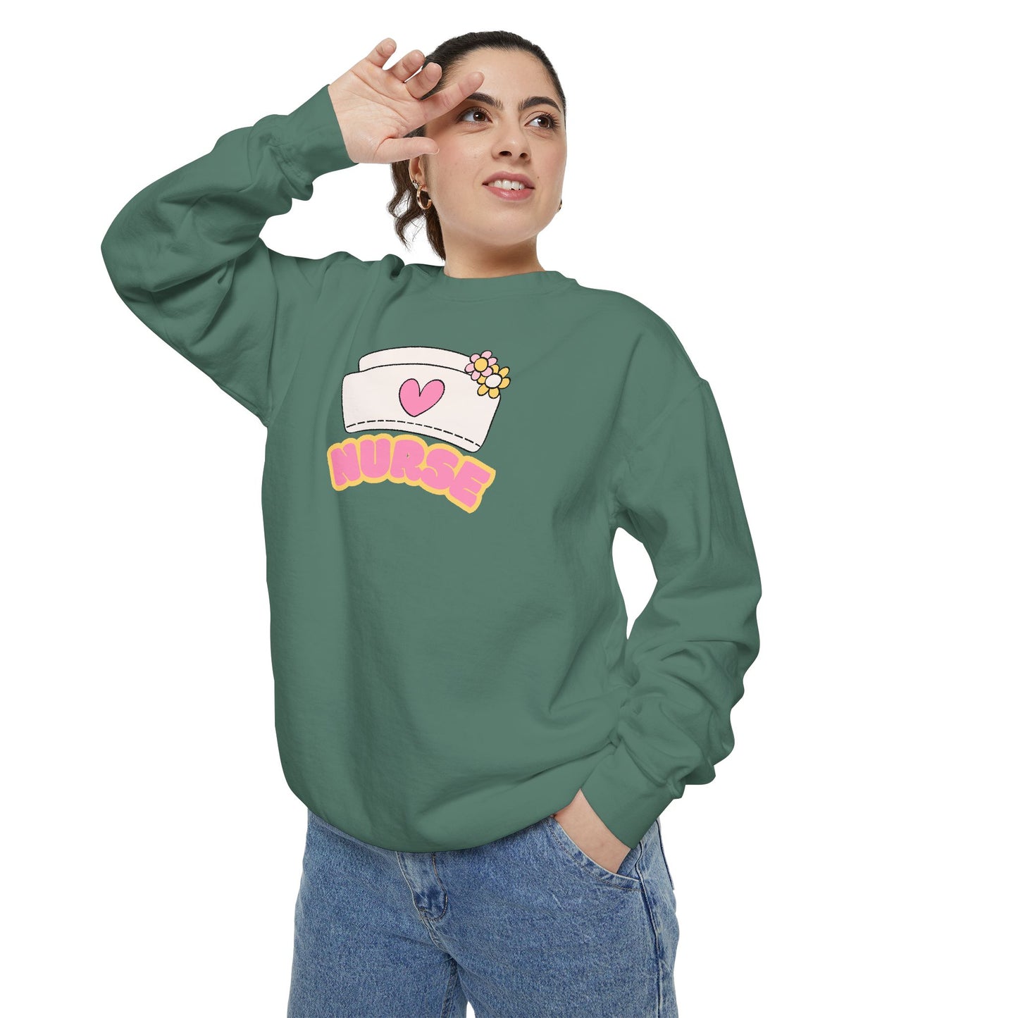 Nurse Love Sweatshirt, Cozy Gift for Healthcare Workers, Unique Gift for Nurses, Casual Medical Apparel, Nurse Appreciation