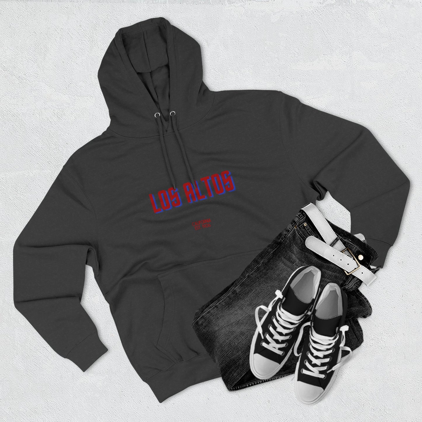 Los Altos Fleece Hoodie, Casual Sweatshirt, Cozy Layering Piece, Perfect Gift for All Occasions, Stylish Streetwear