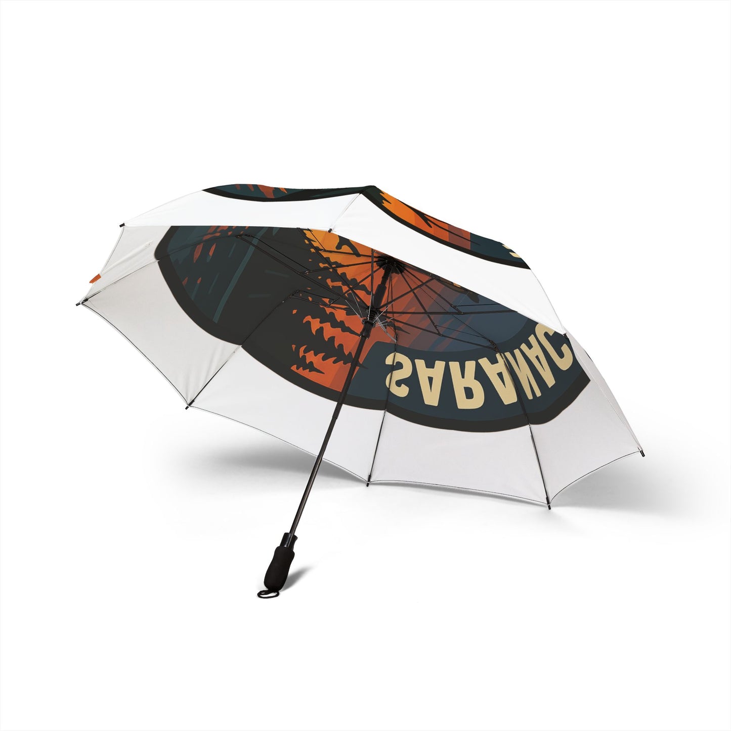 Saranac Lake Semi-Automatic Foldable Umbrella, Travel Umbrella, Outdoor Gear, Gifts for Nature Lovers, Rainy Day Essential