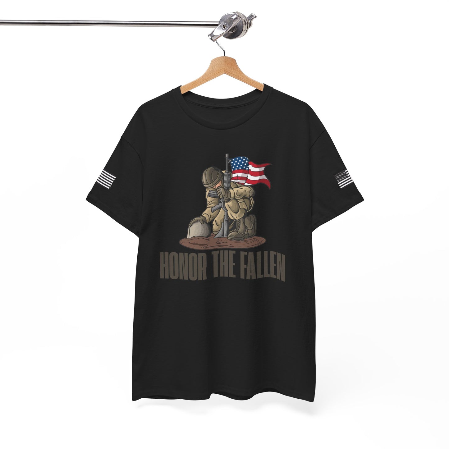 Honor the Fallen Unisex Heavy Cotton Tee, Memorial T-Shirt, Veteran Tribute Shirt, Patriotic Apparel, Independence Day Gift, Honor [...]
