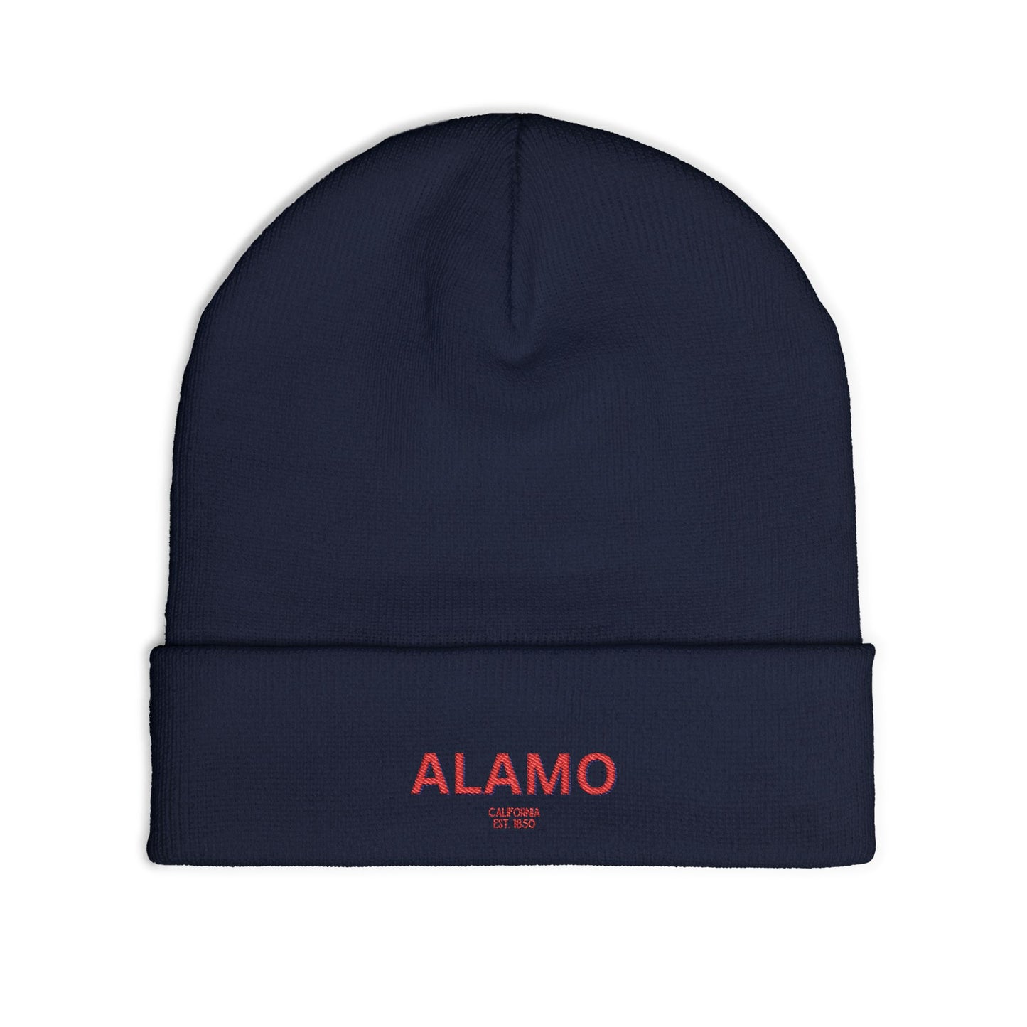Alamo Cozy Custom Knit Beanie - Personalized Hat, Winter Accessory, Gifts for Him, Her, Stylish Warmth