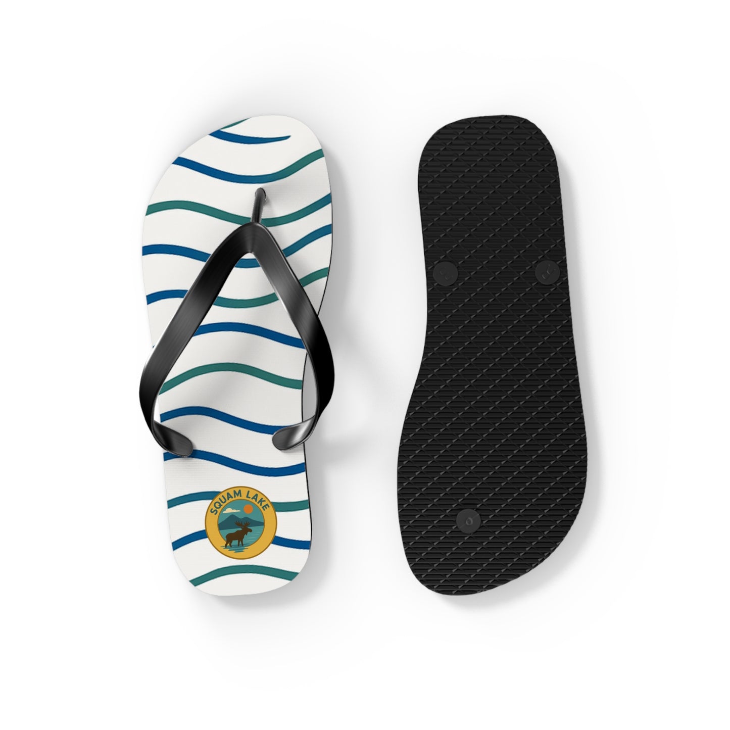 Beachy Vibes Flip Flops - Summer Sandals, Poolside Footwear, Vacation Essentials, Casual Summer Shoes, Beach Accessories