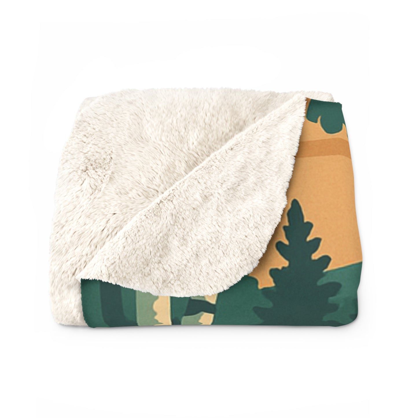 Squam Lake Sherpa Fleece Blanket