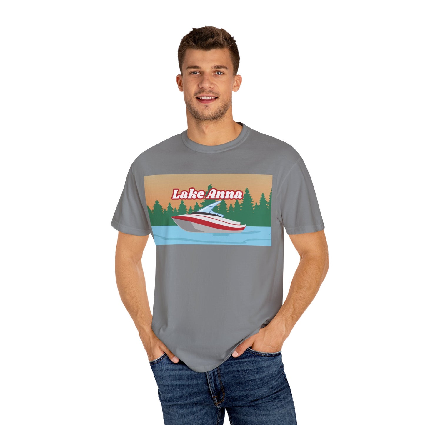 Lake Anna Relaxed Unisex T-Shirt, Summer Vibes Tee, Outdoor Adventure Shirt, Lake Life Apparel, Gift for Nature Lovers, Vacation Wear