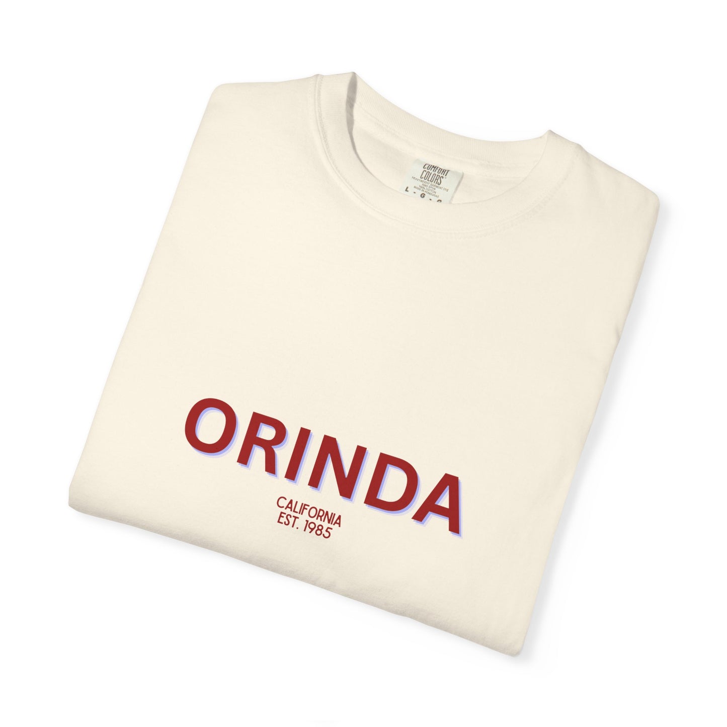 Orinda Garment-Dyed Unisex T-Shirt, Casual Tee, Vintage Style Shirt, Everyday Wear, Birthday Gift, Unique Apparel