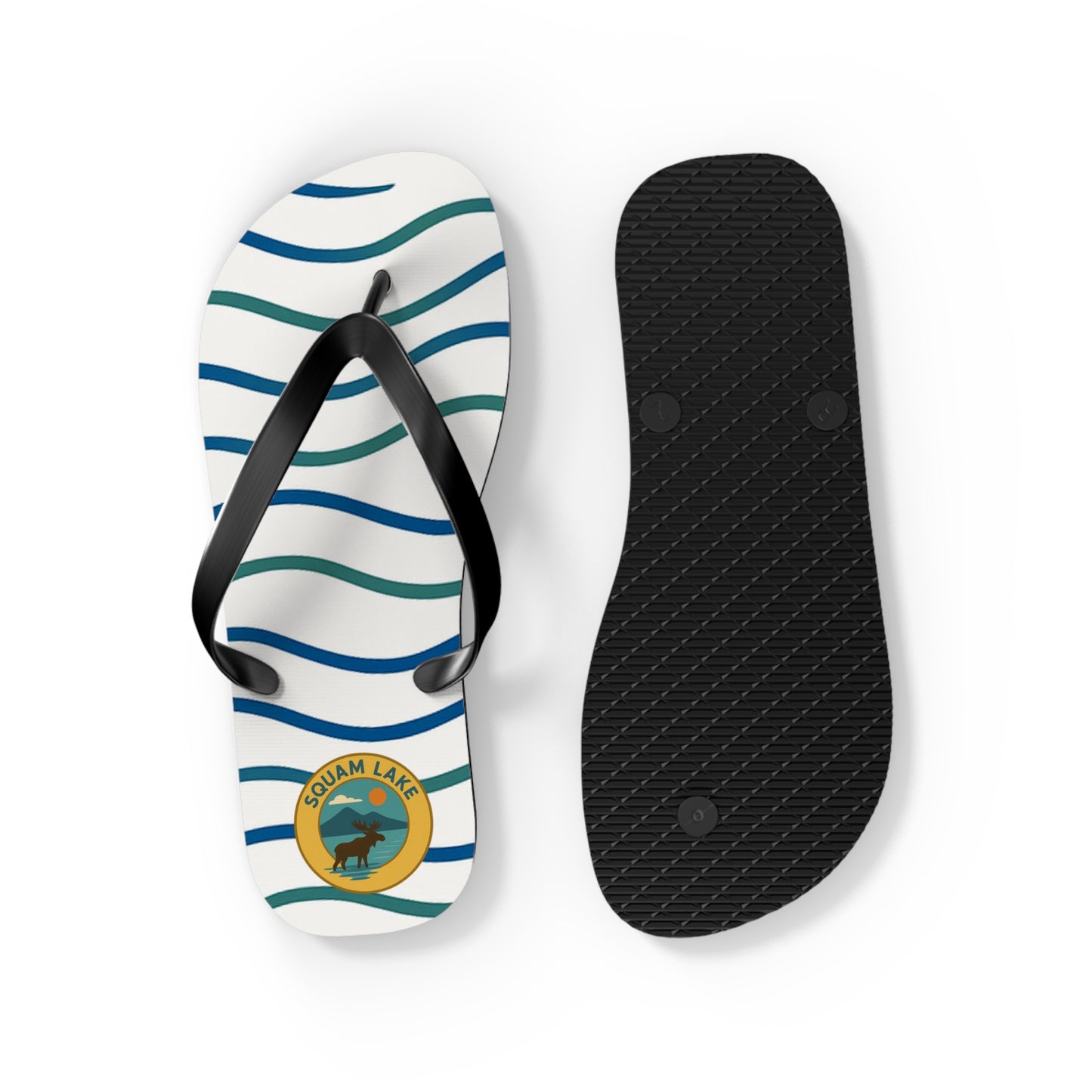 Beachy Vibes Flip Flops - Summer Sandals, Poolside Footwear, Vacation Essentials, Casual Summer Shoes, Beach Accessories