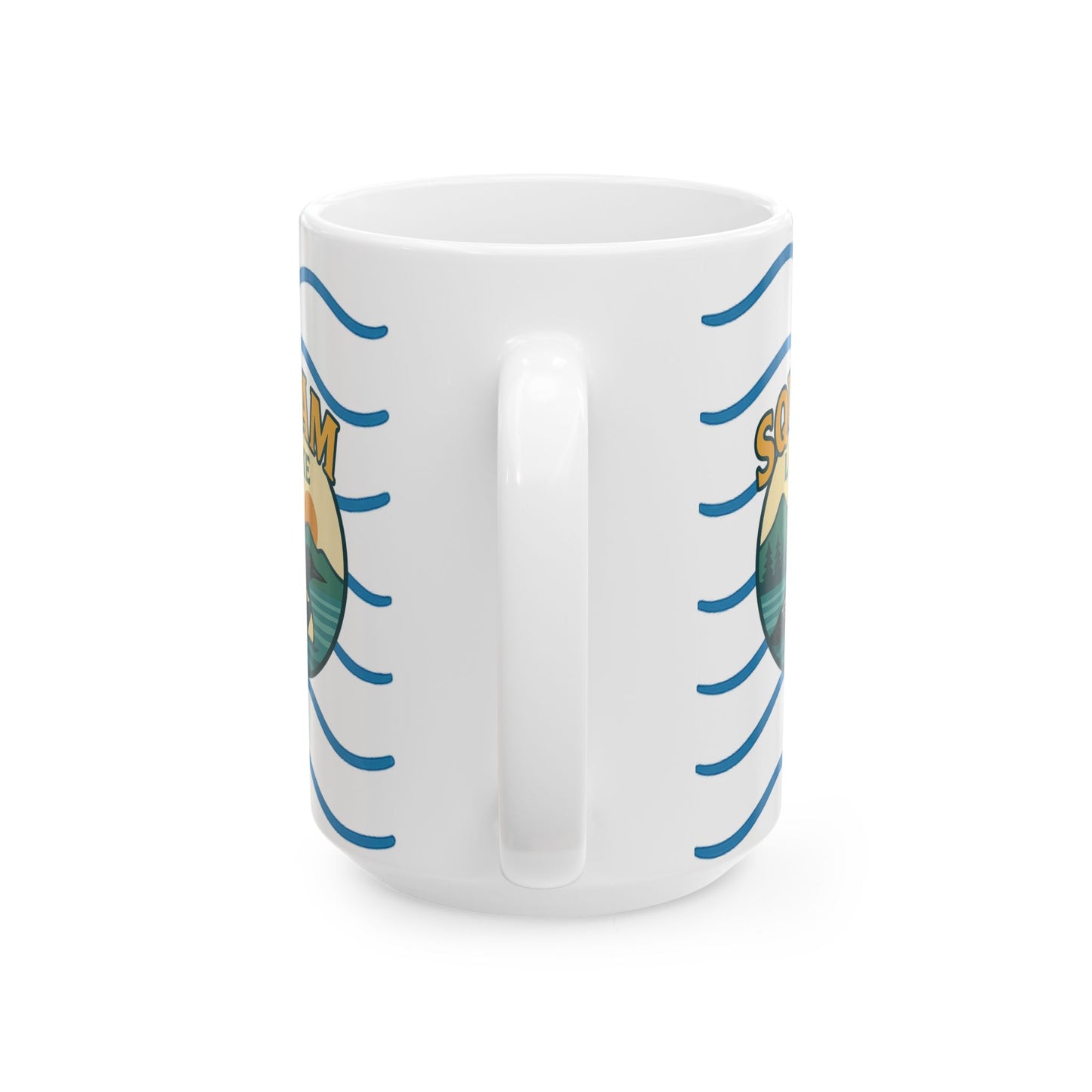 Serene Sunrise Ceramic Mug - Perfect for Coffee Lovers, Gift for Nature Enthusiasts, Beach Lover's Delight, Ocean Vibes, Relaxation
