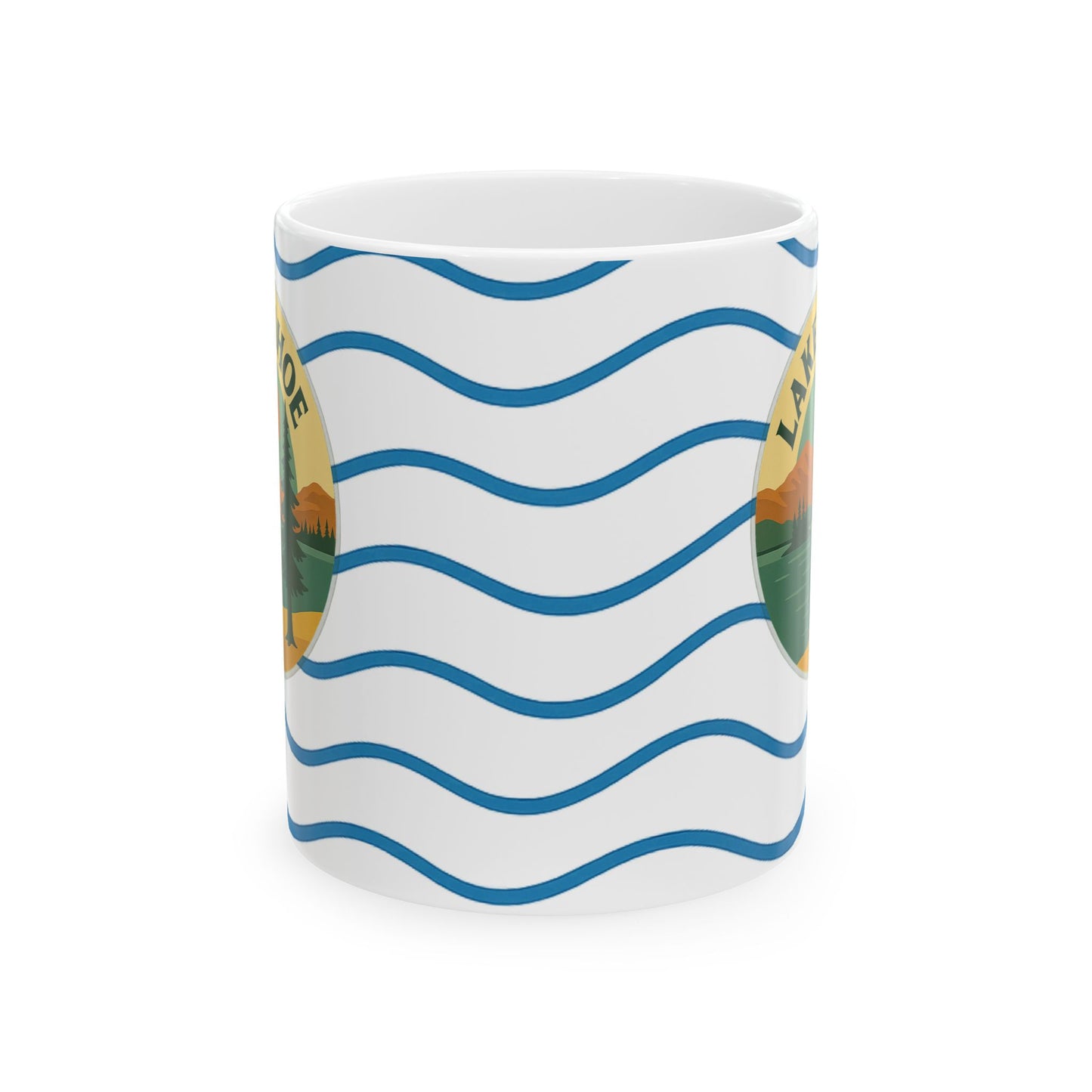 Lake Tahoe Serene Sunrise Ceramic Mug - Perfect for Coffee Lovers, Gift for Nature Enthusiasts, Beach Lover's Delight, Ocean Vibes, Relaxation