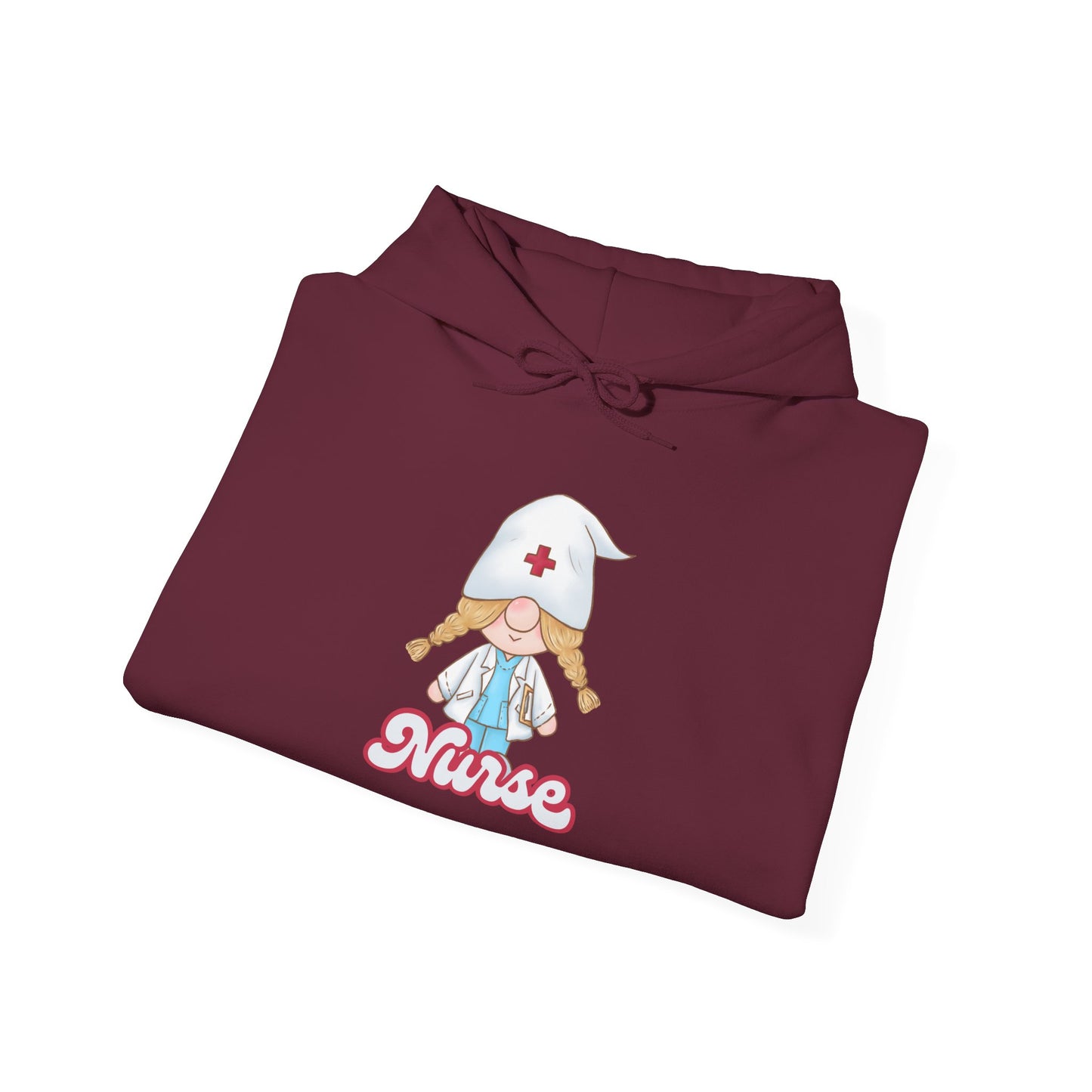 Nurse Cartoon Hoodie - Cozy Unisex Sweatshirt, Gift for Healthcare Workers, Nursing Student Apparel, Medical Profession Hoodie