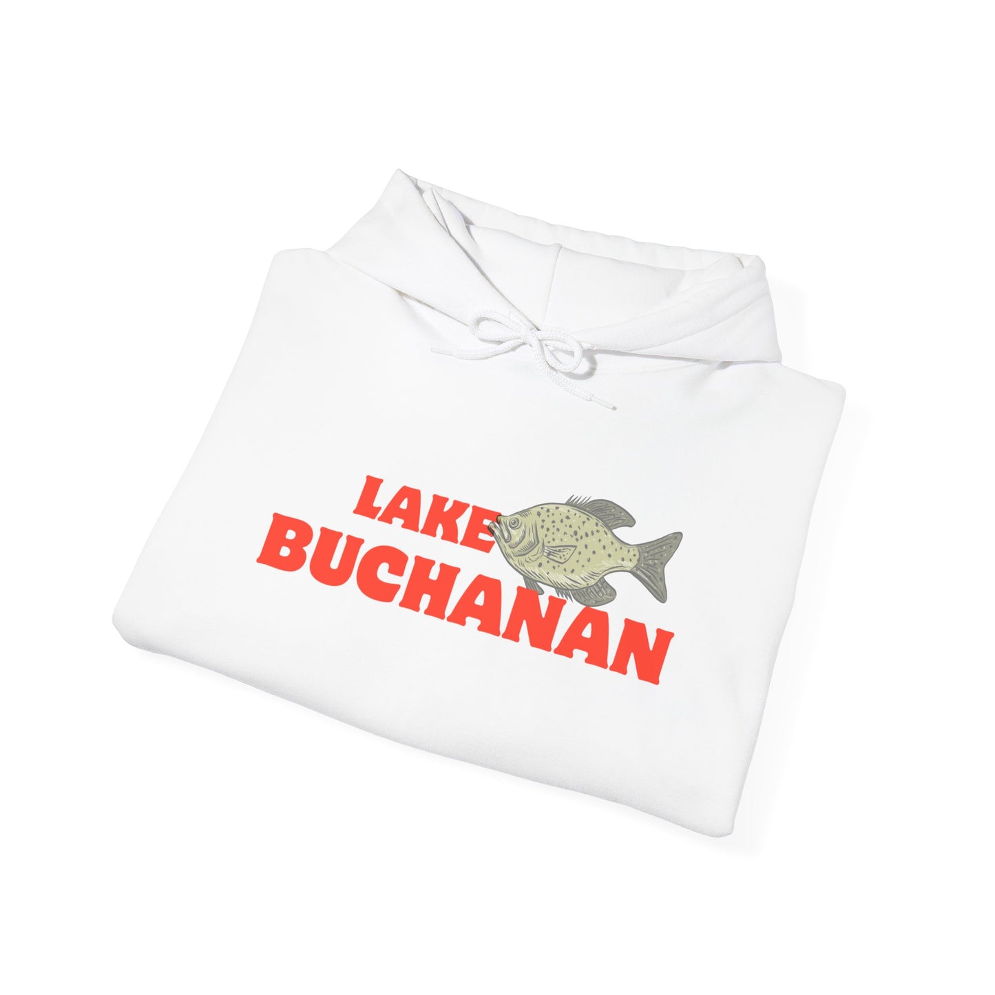 Lake Buchanan Fishing Hoodie, Unisex Comfortable Sweatshirt, Relaxed Fit for Outdoor Enthusiasts, Gift for Fishermen, Casual Lake Apparel