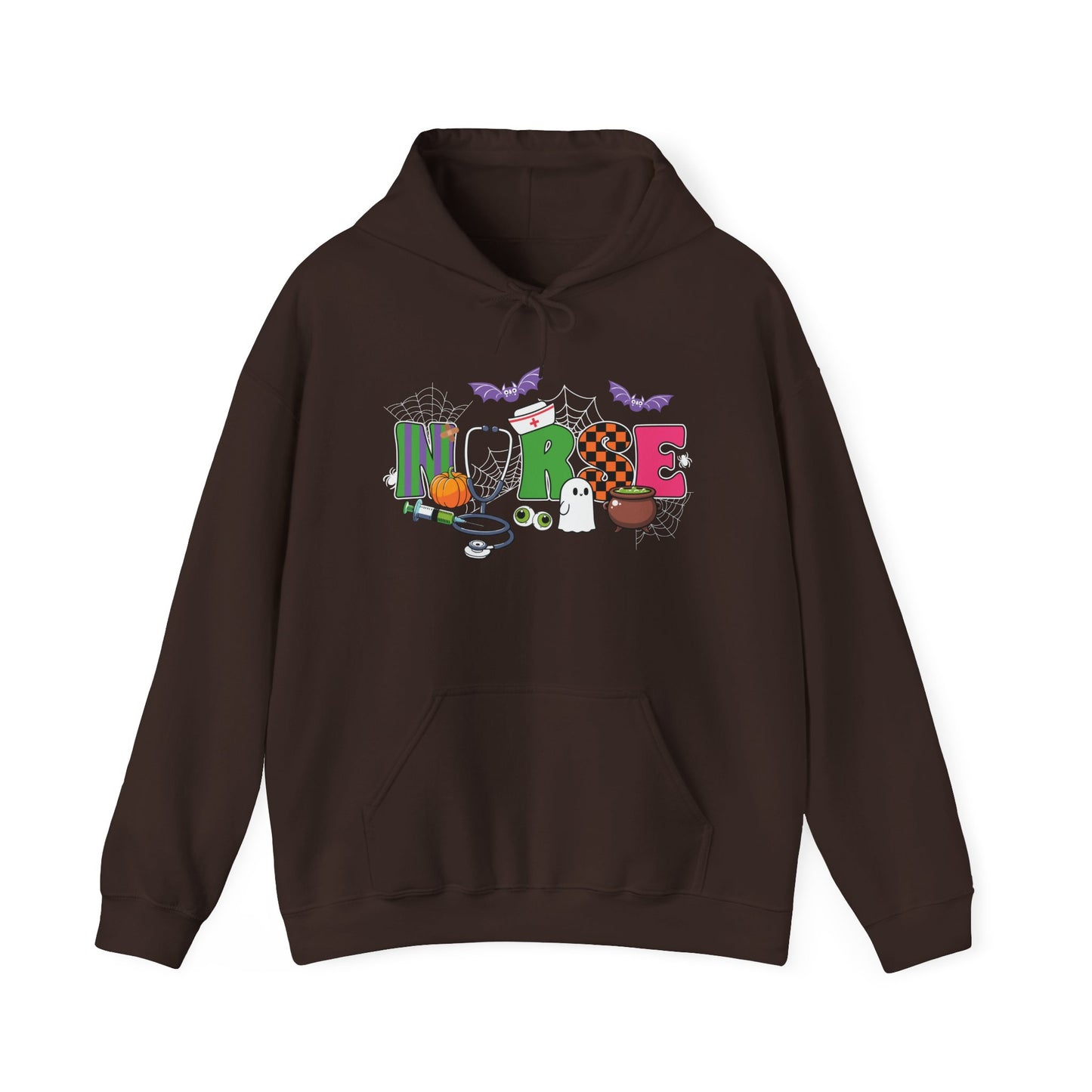 Nurse Whimsical Halloween Hooded Sweatshirt, Fall Fashion, Cozy Sweater Gift, Unisex Hoodie, Halloween Apparel