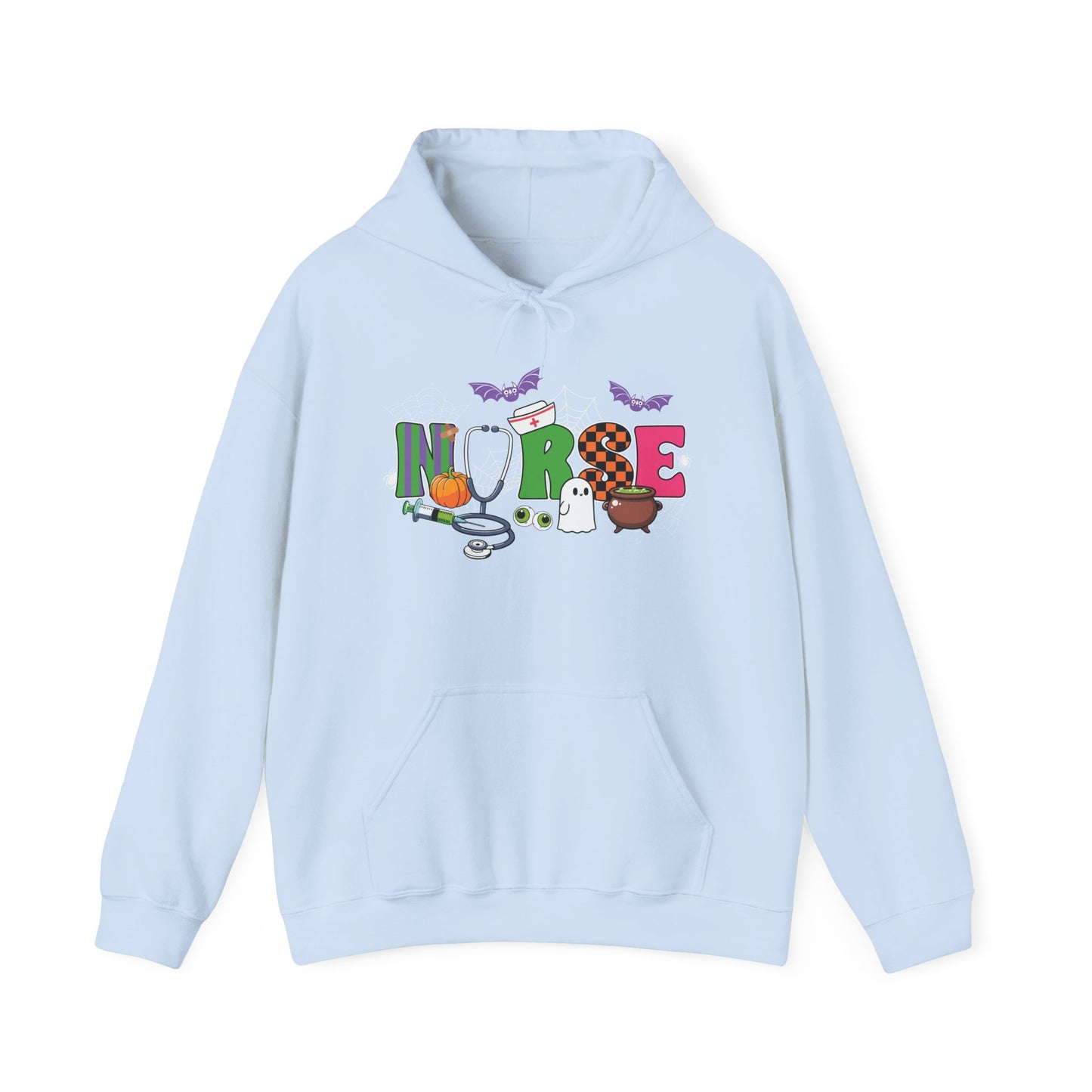 Nurse Whimsical Halloween Hooded Sweatshirt, Fall Fashion, Cozy Sweater Gift, Unisex Hoodie, Halloween Apparel