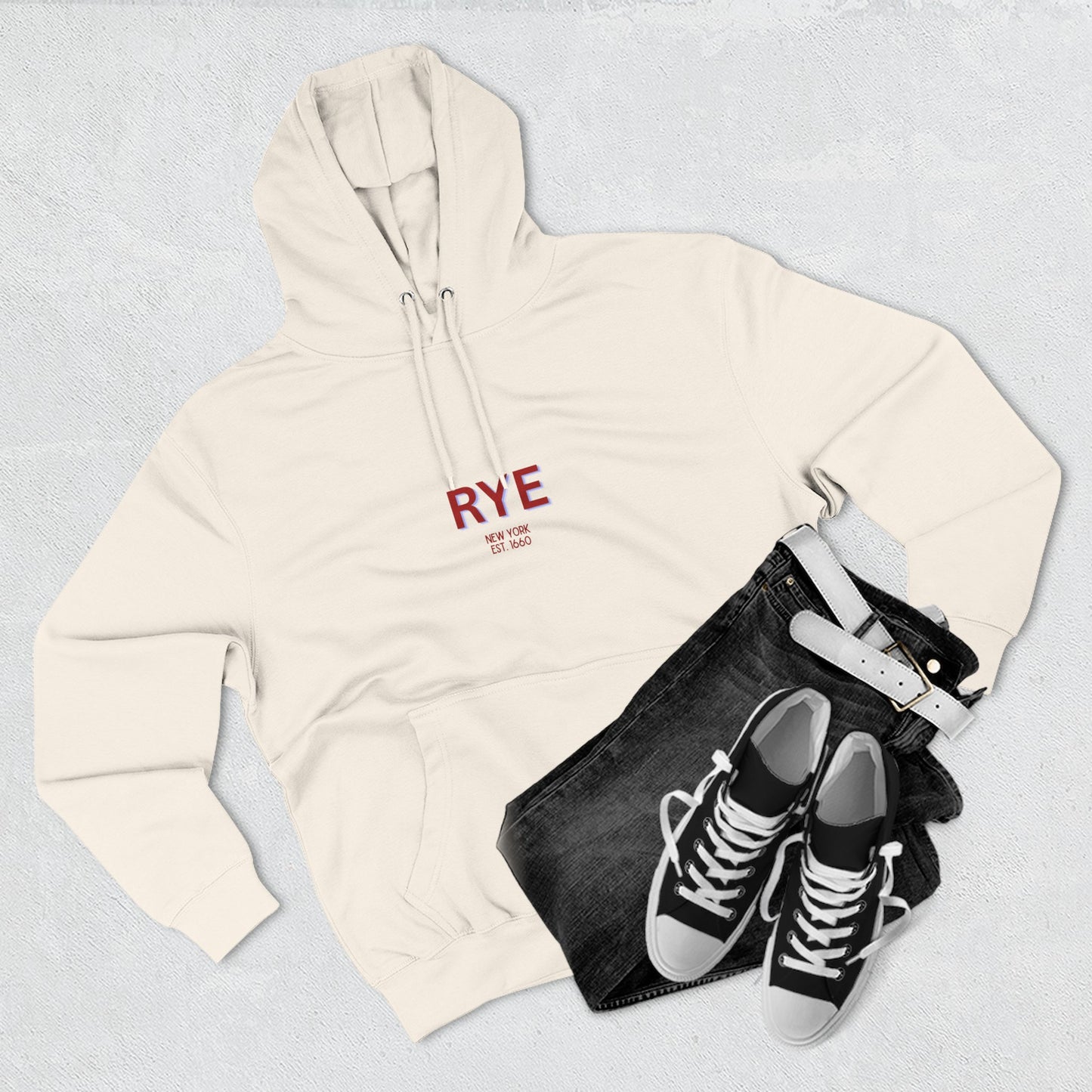 Rye Fleece Hoodie, Casual Sweatshirt, Cozy Layering Piece, Perfect Gift for All Occasions, Stylish Streetwear
