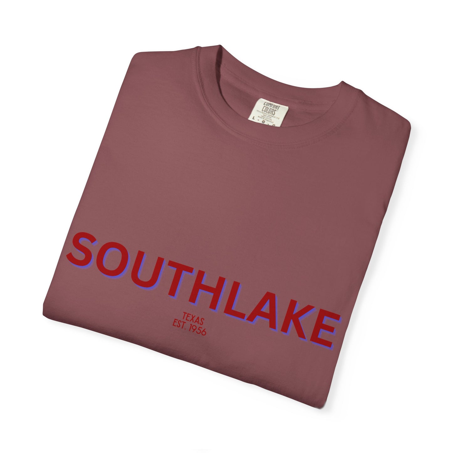Southlake Garment-Dyed Unisex T-Shirt, Casual Tee, Vintage Style Shirt, Everyday Wear, Birthday Gift, Unique Apparel