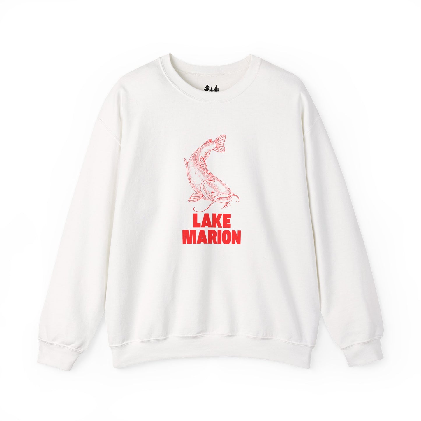 Lake Marion Fishing Sweatshirt, Cozy Crewneck, Perfect for Outdoorsy Lovers, Casual Wear, Gift for Nature Enthusiasts, Lake Life Apparel