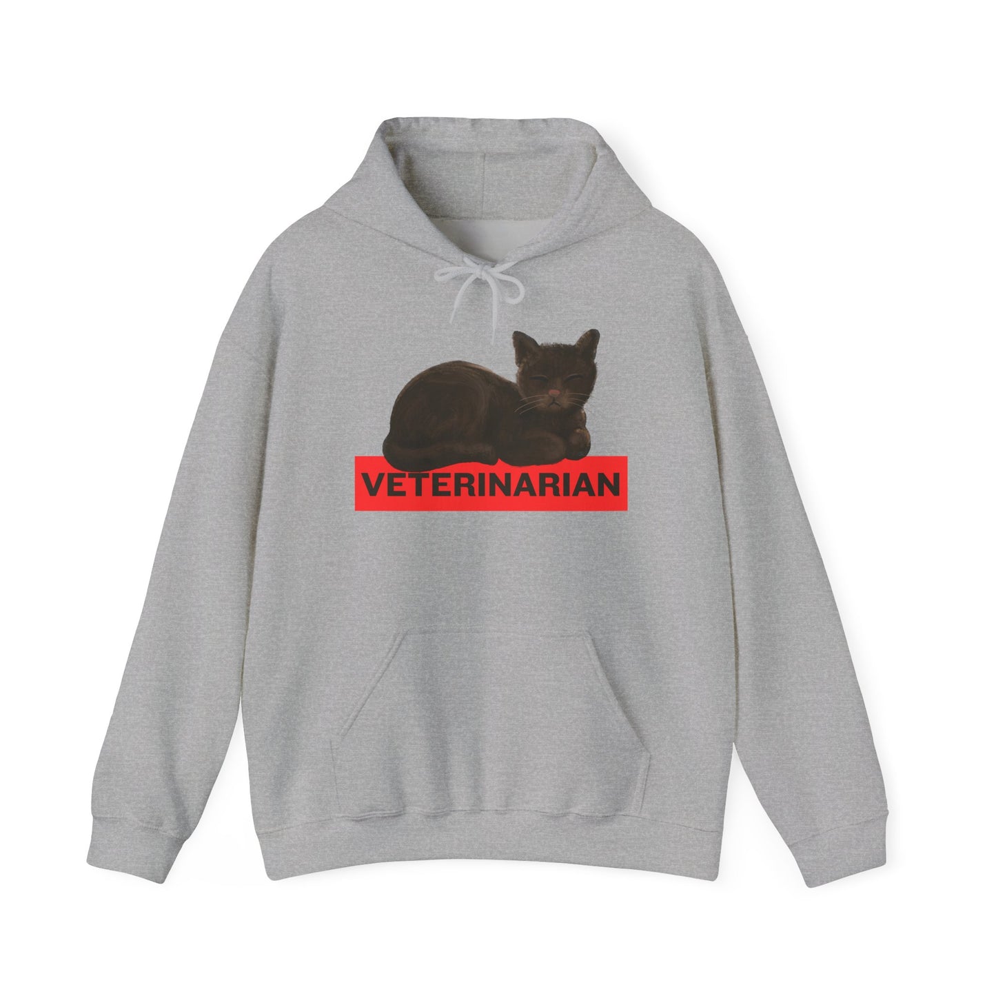 Veterinarian Cat Hoodie for Animal Lovers, Unisex Sweatshirt, Gifts for Vet Students, Pet Owners, Animal Enthusiasts, Cozy Gift Idea