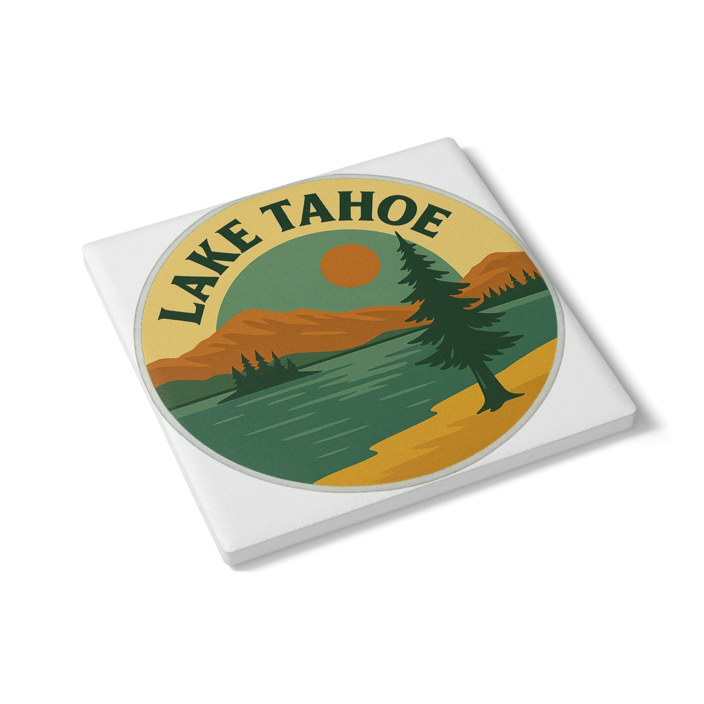 Lake Tahoe Ceramic Coaster