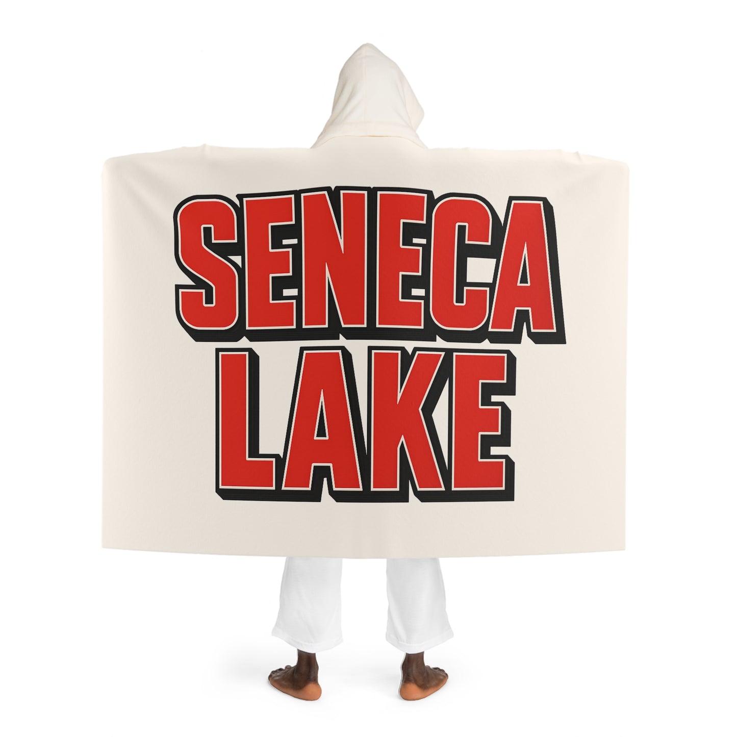 Seneca Lake Cozy Hooded Sherpa Fleece Blanket - Perfect for Chilly Evenings, Movie Nights, Cozy Home Décor, Gifts for Her, Winter Snuggles