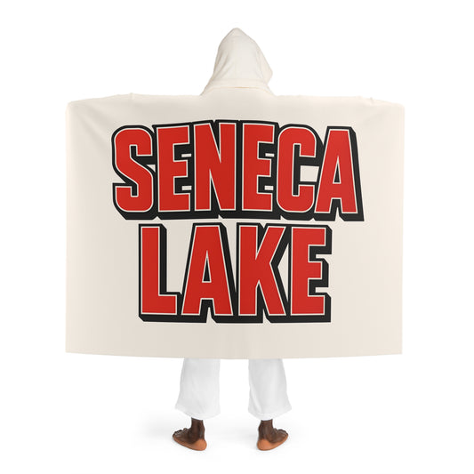 Seneca Lake Cozy Hooded Sherpa Fleece Blanket - Perfect for Chilly Evenings, Movie Nights, Cozy Home Décor, Gifts for Her, Winter Snuggles