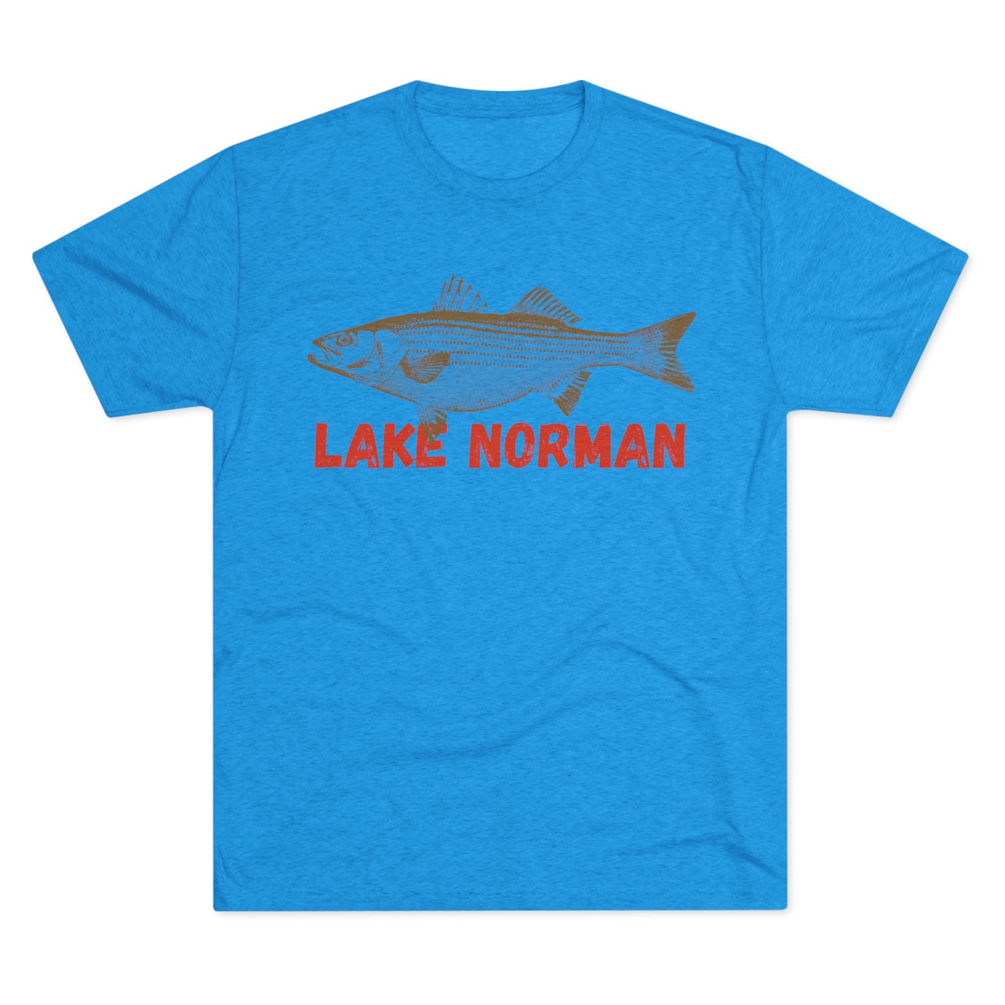 Lake Norman Fishing Tee, Unisex Crew Neck Shirt, Summer Lake Apparel, Gift for Fishermen, Outdoor Adventure T-Shirt, Lake House Style