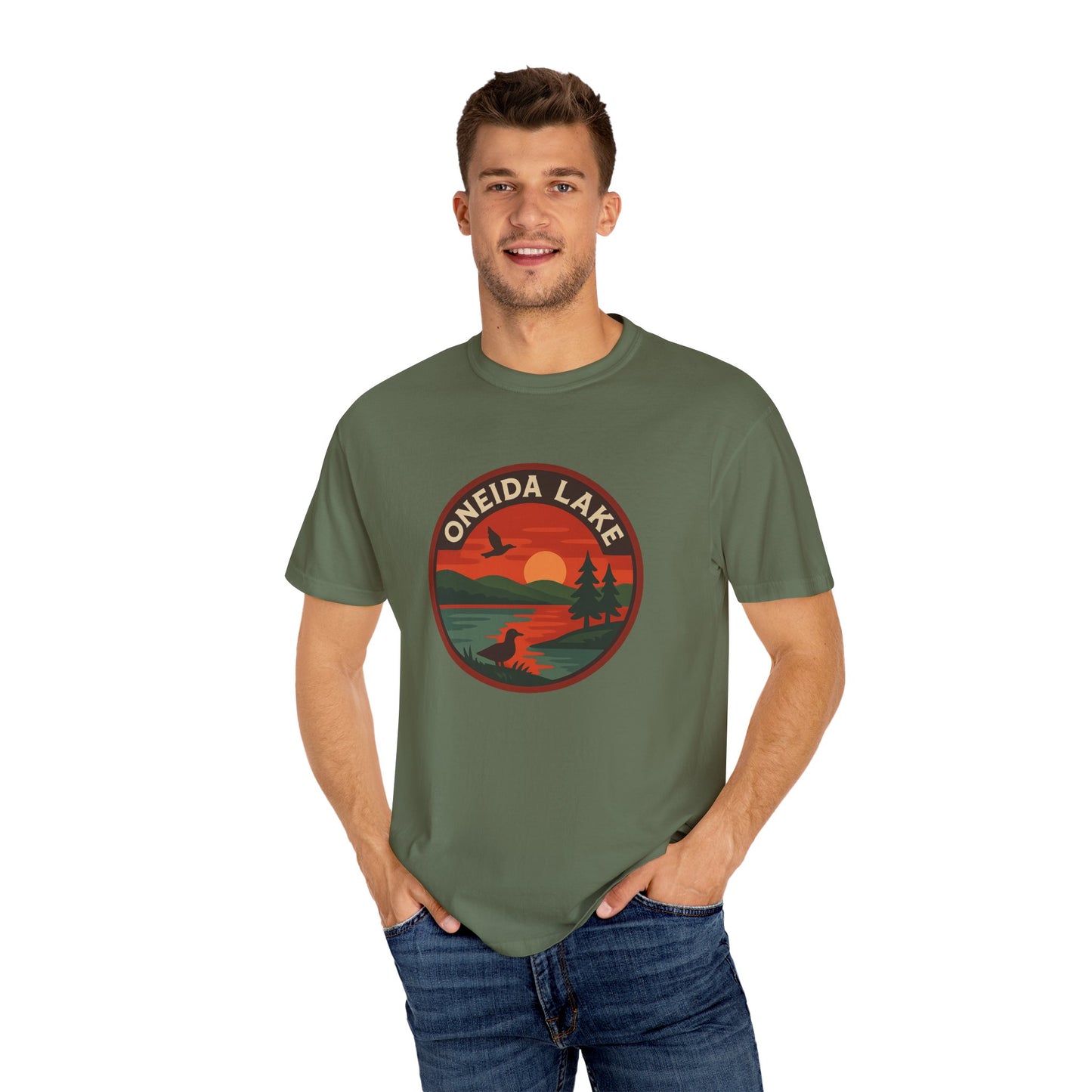 Oneida Lake Unisex Garment-Dyed T-shirt