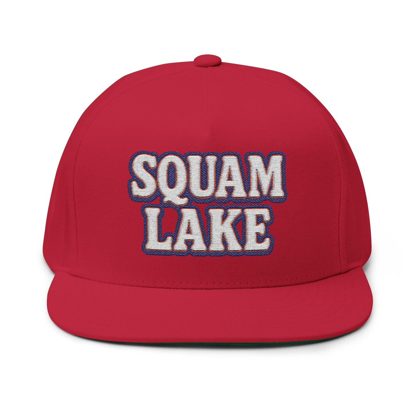 Squam Lake Flat Bill Cap (Embroidery)